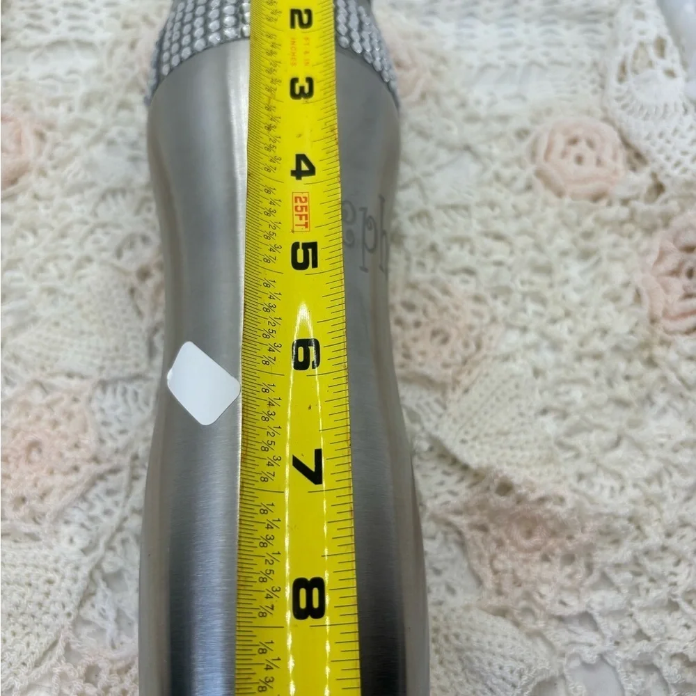Embellished stainless steel Stephanie tumbler with lid